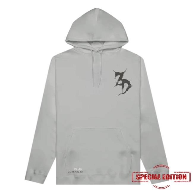 Zeds Dead Official Shop Merch Zeds Dead - Zwampy Heavyweight Sweartshirts - Smoke